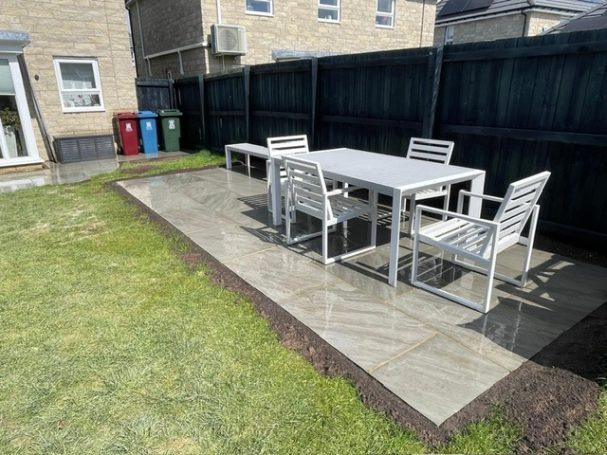 Kandla grey indian sandstone patio
