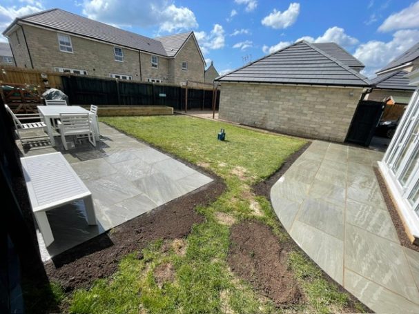 Kandla Grey indian sandstone patio